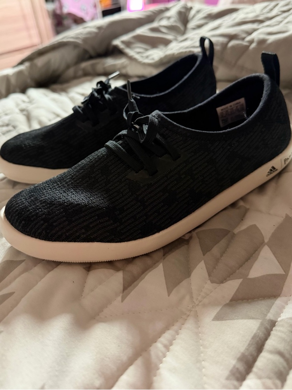 Adidas Women’s Climacool Terrex Black Knit Lace-Up Sneakers